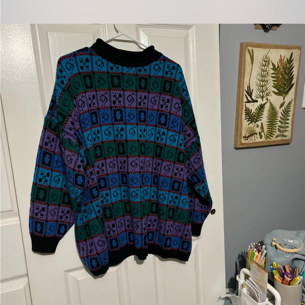 Men's Multicolor Patterned Sweater